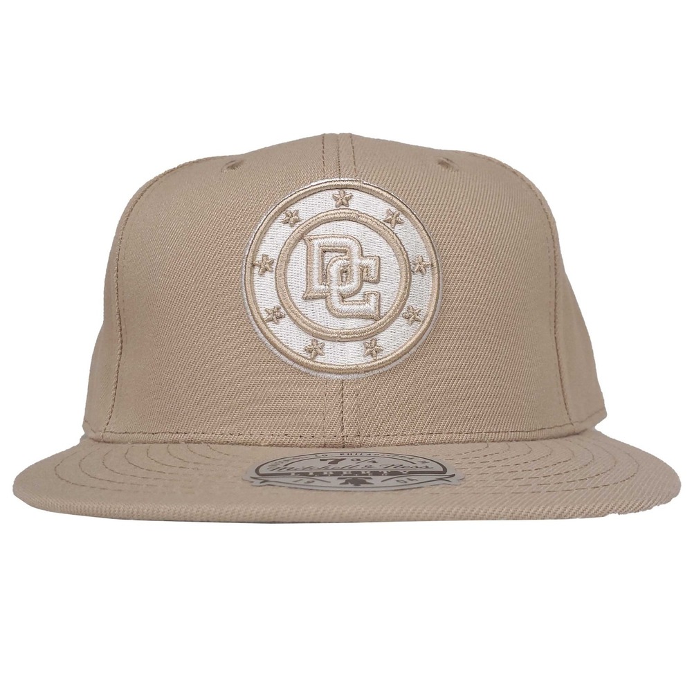 Washington Nationals Mitchell & Ness MLB Fitted 7 3/4 Flatbill Cap Hat Khaki NWT